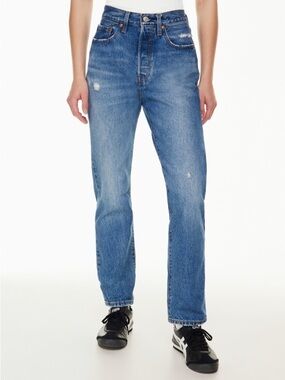 Levi's 501 High-Rise Blue Straight Jeans